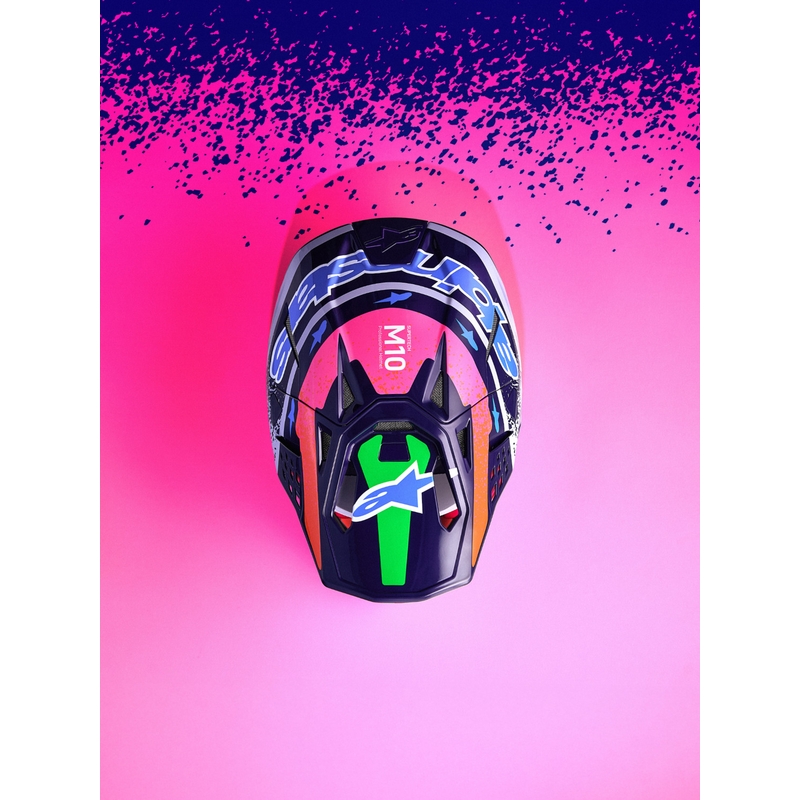 Alpinestars Supertech S-M10 Limited Edition Records Motocross Hjelm Grå
