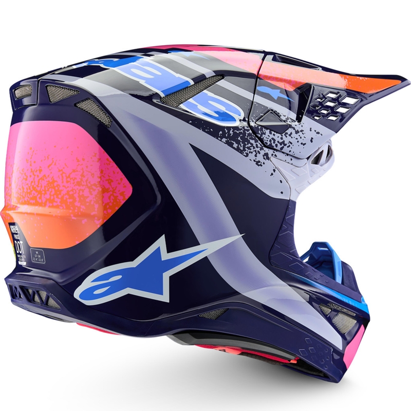 Alpinestars Supertech S-M10 Limited Edition Records Motocross Hjelm Grå