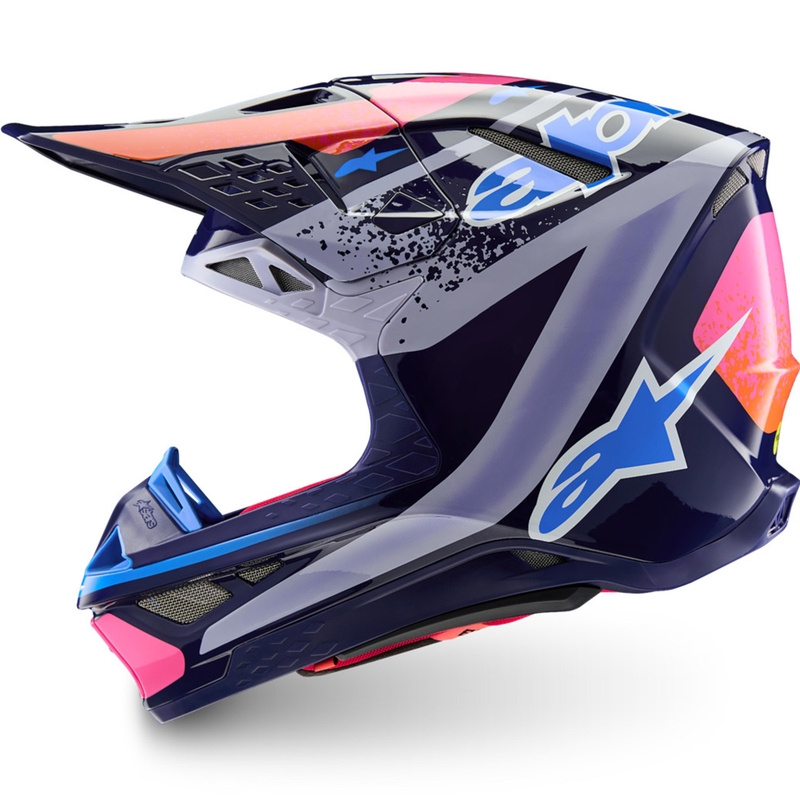 Alpinestars Supertech S-M10 Limited Edition Records Motocross Hjelm Grå