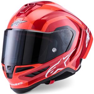 Alpinestars Supertech R10 Arius integralhjelm, fluo rød-rød-sort-hvid