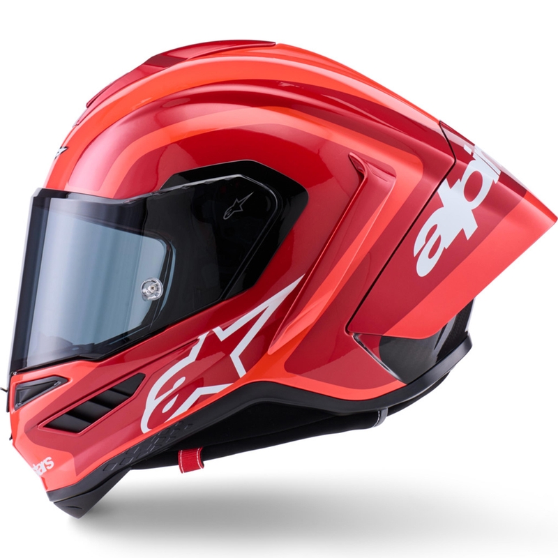 Alpinestars Supertech R10 Arius integralhjelm, fluo rød-rød-sort-hvid