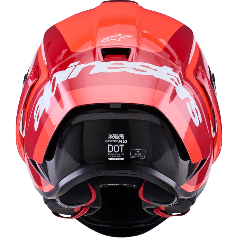 Alpinestars Supertech R10 Arius integralhjelm, fluo rød-rød-sort-hvid