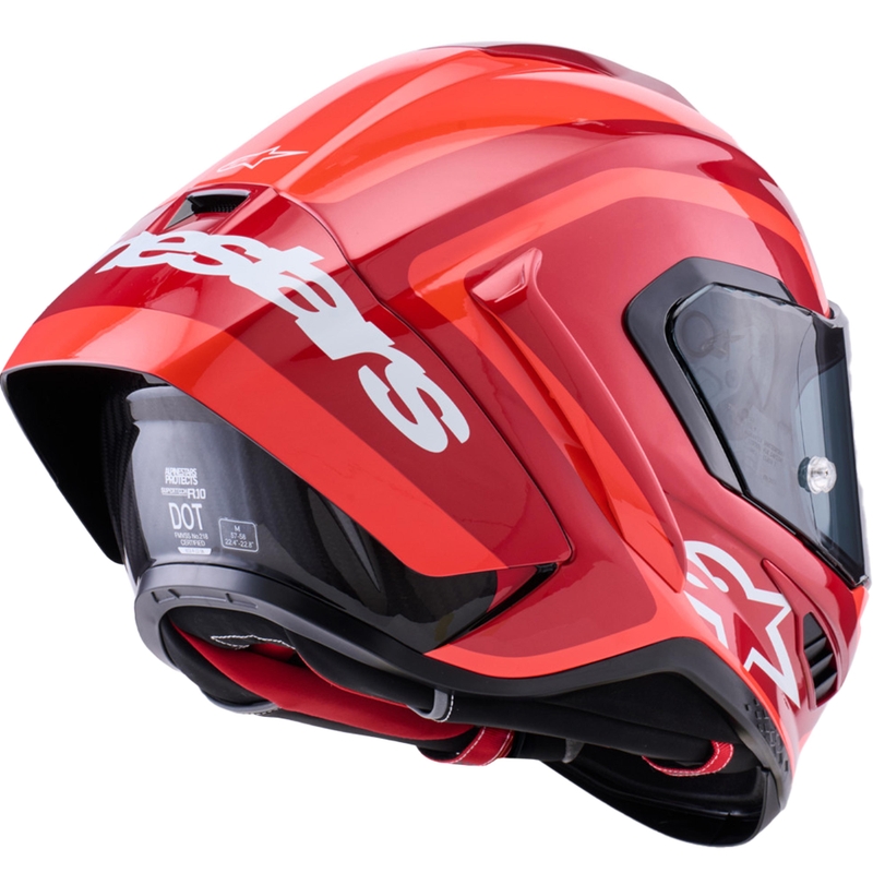 Alpinestars Supertech R10 Arius integralhjelm, fluo rød-rød-sort-hvid