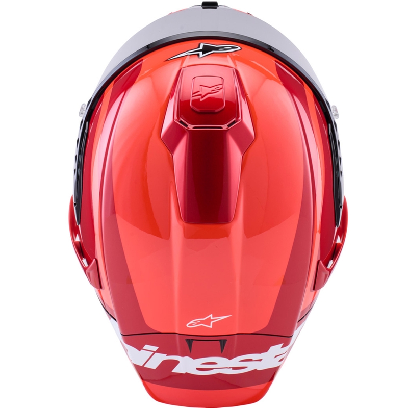 Alpinestars Supertech R10 Arius integralhjelm, fluo rød-rød-sort-hvid