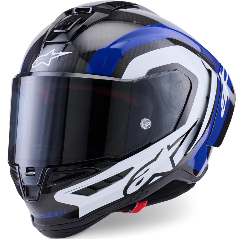 Alpinestars Supertech R10 Arius integralhjelm, sort-blå-hvid