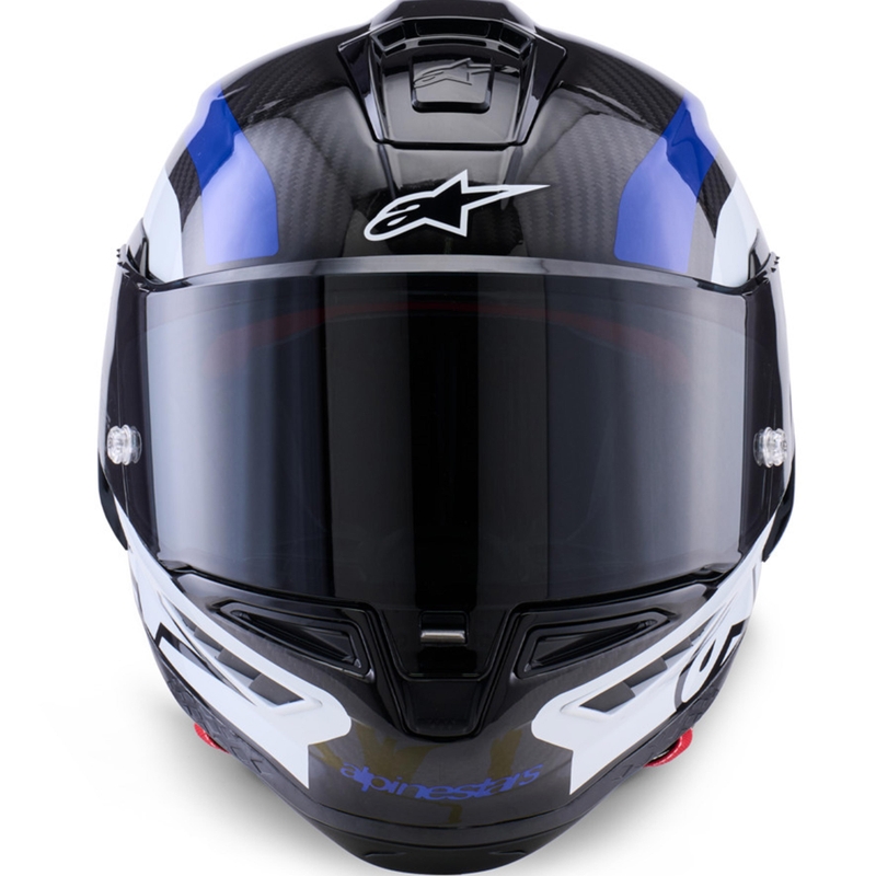 Alpinestars Supertech R10 Arius integralhjelm, sort-blå-hvid