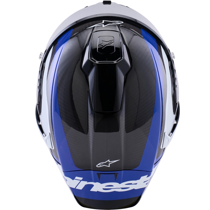 Alpinestars Supertech R10 Arius integralhjelm, sort-blå-hvid