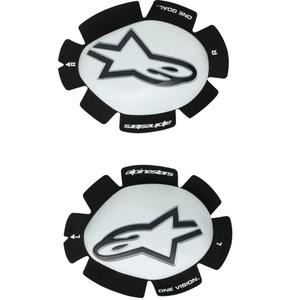 Alpinestars GP Plus sliders 2 stk. hvid-sort