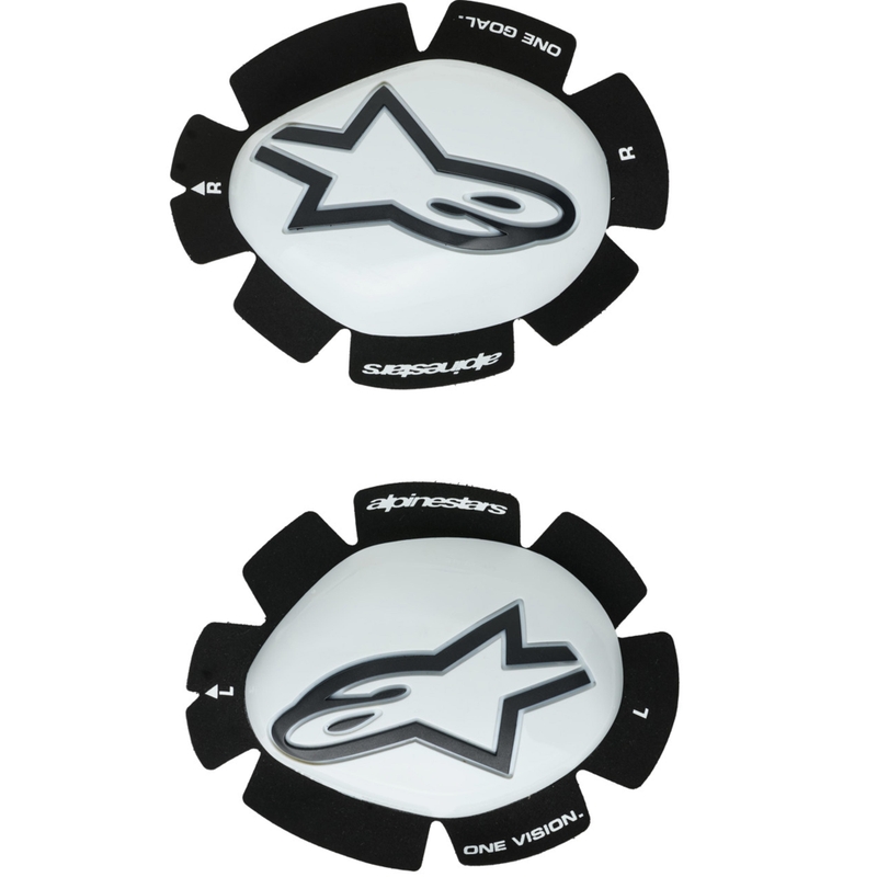 Alpinestars GP Plus sliders 2 stk. hvid-sort