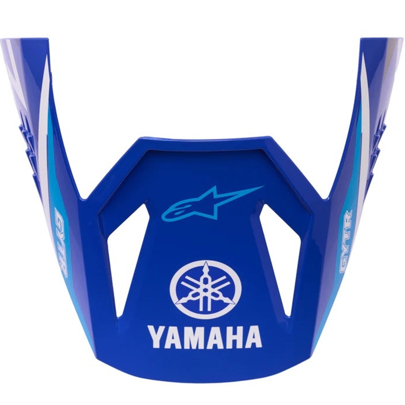 Visir til børnemotorcykelhjelme Alpinestars S-M3 Yamaha kollektion blå-hvid