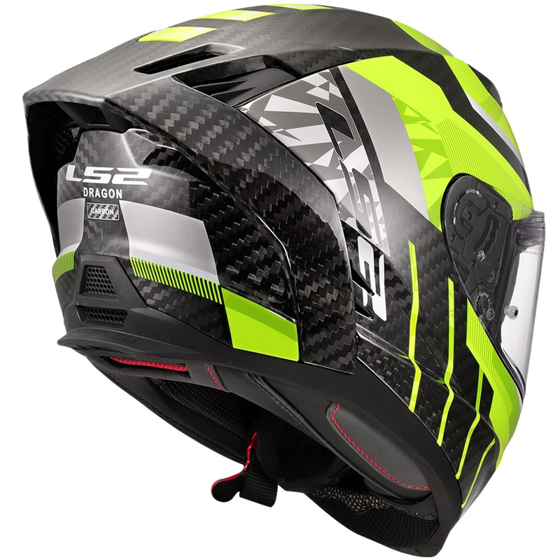 Integral motorcykelhjelm LS2 FF807 Dragon Trax fluogul