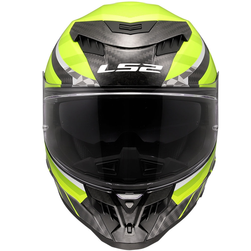 Integral motorcykelhjelm LS2 FF807 Dragon Trax fluogul
