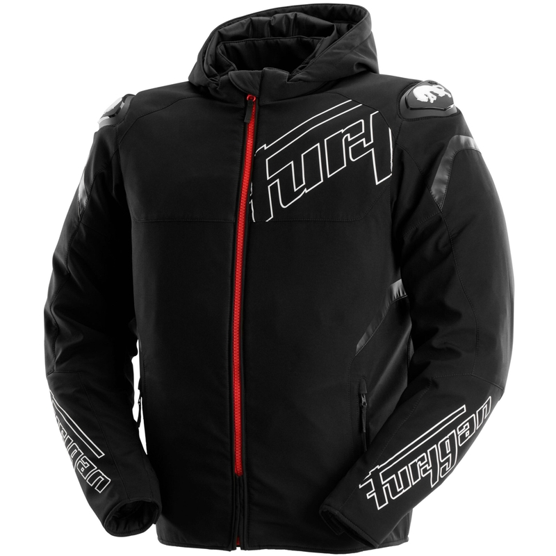 Furygan Sektor Roadster Evo motorcykeljakke sort-hvid-rød
