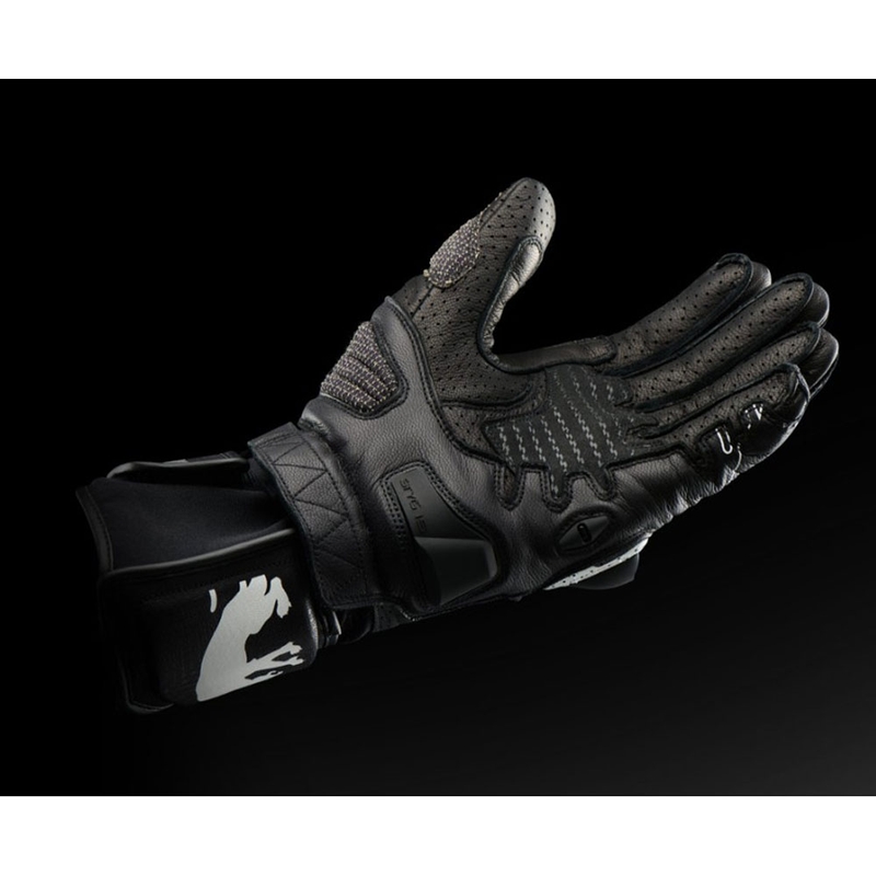 Motorcykelhandsker Furygan STYG 15 Ventilerede Sort-Hvid-Fluo Gul