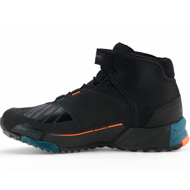 Alpinestars CR-X Drystar motorcykelstøvler sort-blå-fluo orange