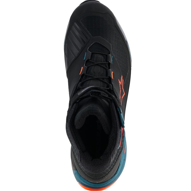 Alpinestars CR-X Drystar motorcykelstøvler sort-blå-fluo orange