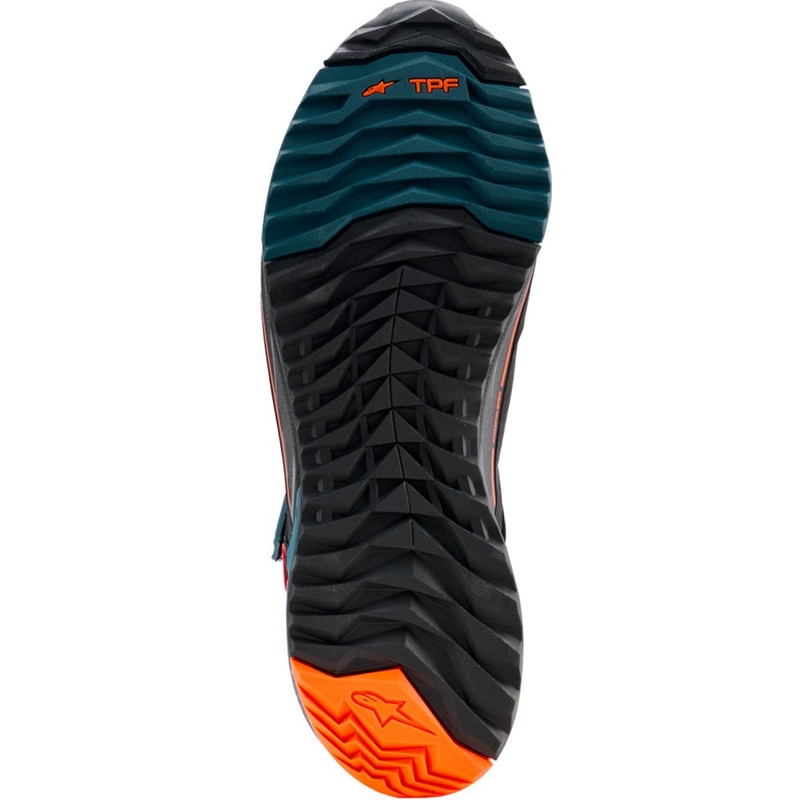Alpinestars CR-X Drystar motorcykelstøvler sort-blå-fluo orange