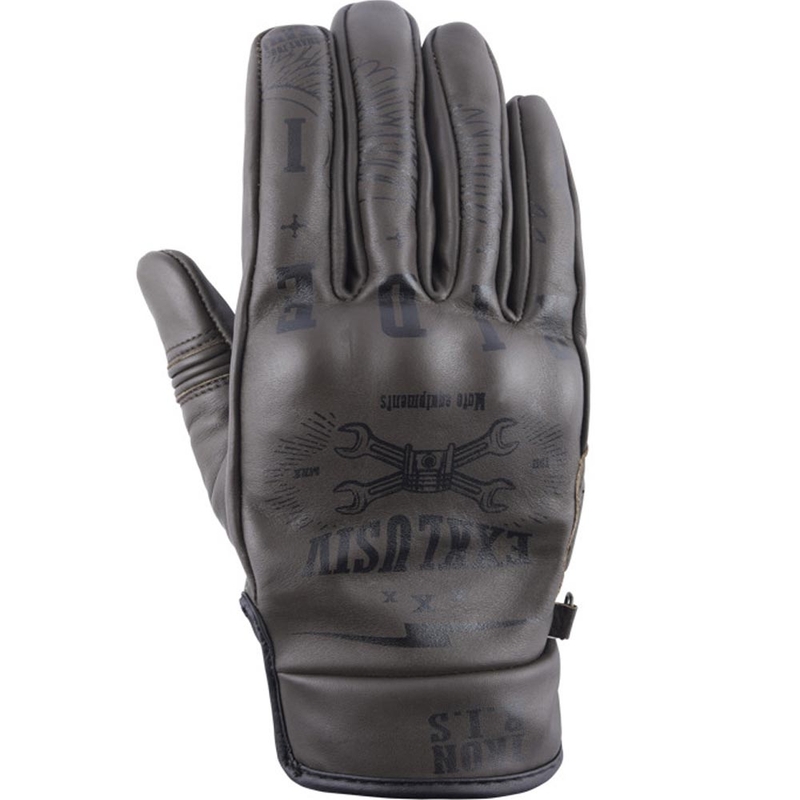 NOX Exklusiv Iron Ris motorcykelhandsker, brune