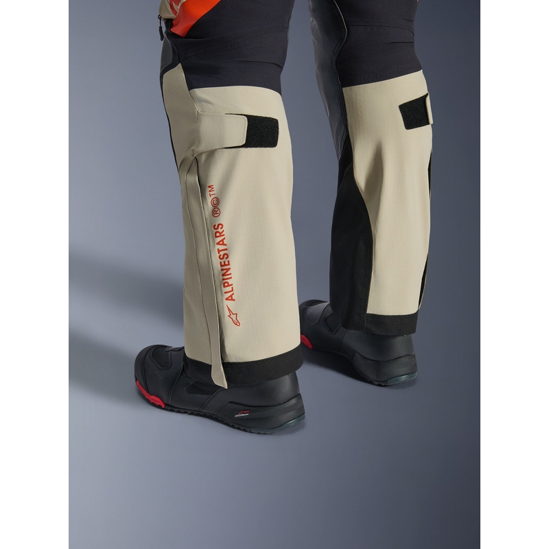 Alpinestars Halo PRO Drystar XF motorcykelbukser cremefarvet-sort-rød