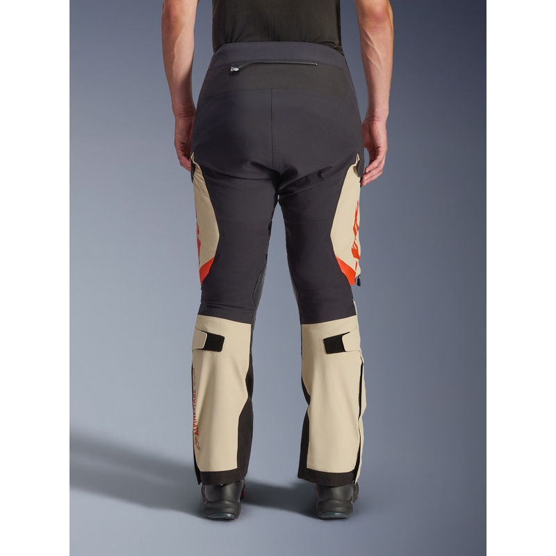 Alpinestars Halo PRO Drystar XF motorcykelbukser cremefarvet-sort-rød