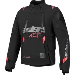 Alpinestars Halo PRO Drystar XF motorcykeljakke sort-mørkegrå-rød