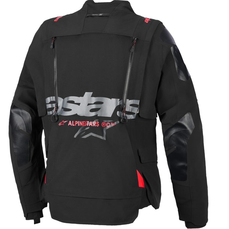 Alpinestars Halo PRO Drystar XF motorcykeljakke sort-mørkegrå-rød