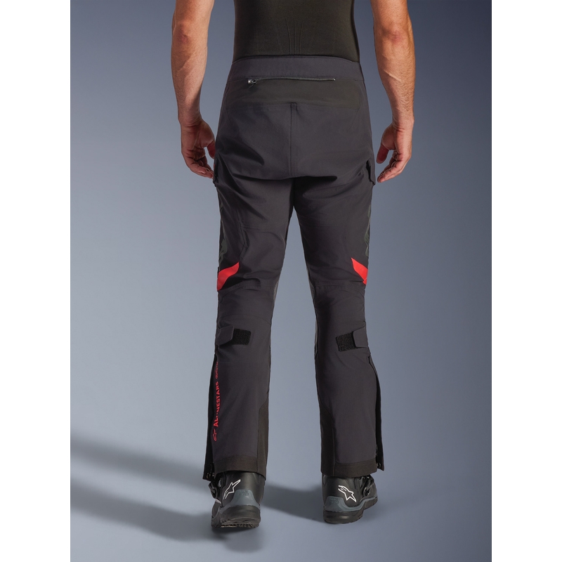 Alpinestars Halo PRO Drystar XF motorcykelbukser sort-mørkegrå-rød