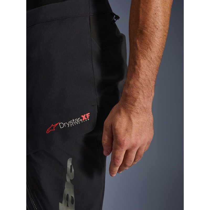 Alpinestars Halo PRO Drystar XF motorcykelbukser sort-mørkegrå-rød