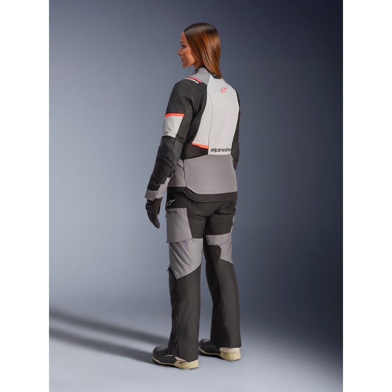 Motorcykeljakke Alpinestars Stella Andes V4 Drystar Dame, Mørkegrå-Lysegrå-Sort-Rød