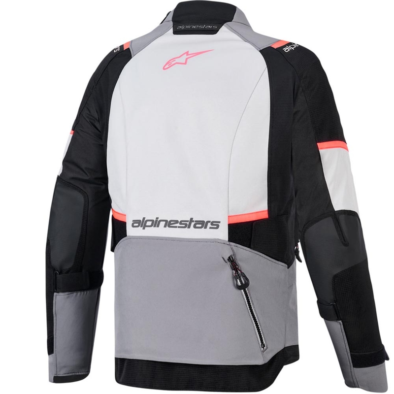 Motorcykeljakke Alpinestars Stella Andes V4 Drystar Dame, Mørkegrå-Lysegrå-Sort-Rød
