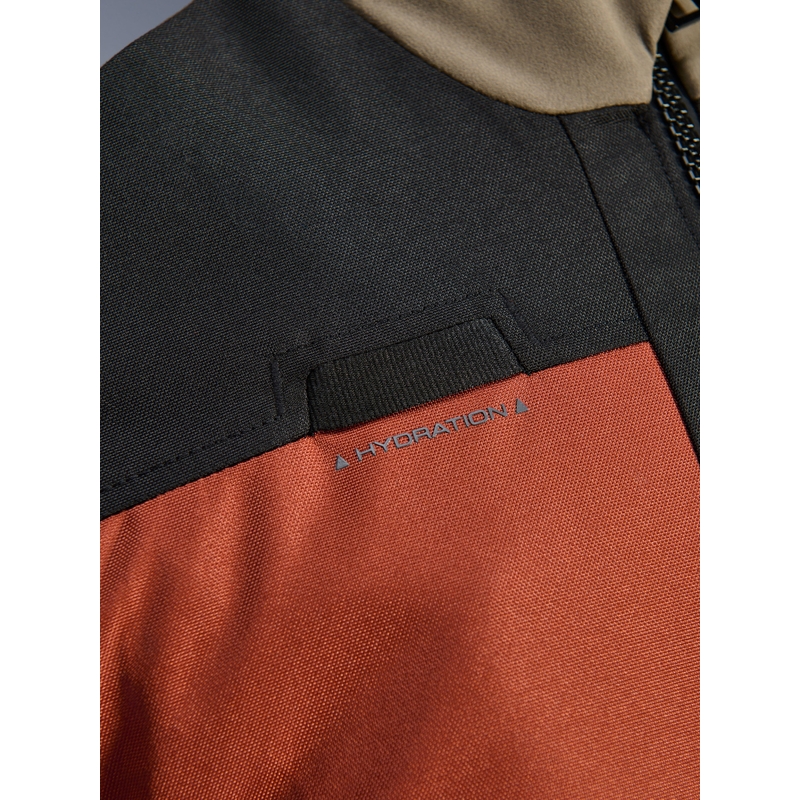 Alpinestars Andes V4 Drystar motorcykeljakke lysbrun-mørk orange-sort