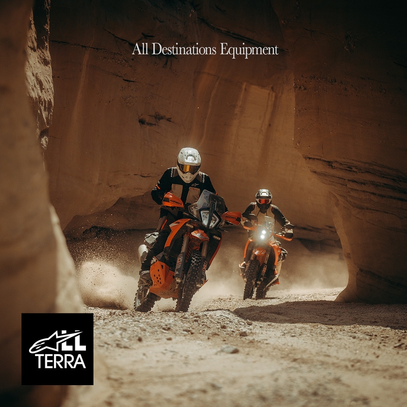 Motorcykeljakke Alpinestars Andes V4 Drystar, Cremefarvet/Lysebrun/Sort/Fluo Orange