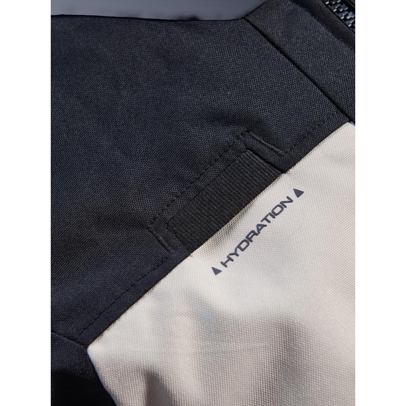 Motorcykeljakke Alpinestars Andes V4 Drystar, Cremefarvet/Lysebrun/Sort/Fluo Orange