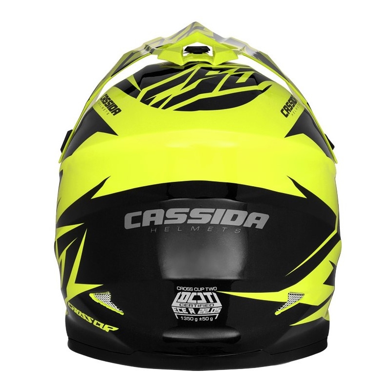 Cassida Cross Cup Two motocrosshjelm sort-grå-fluogul