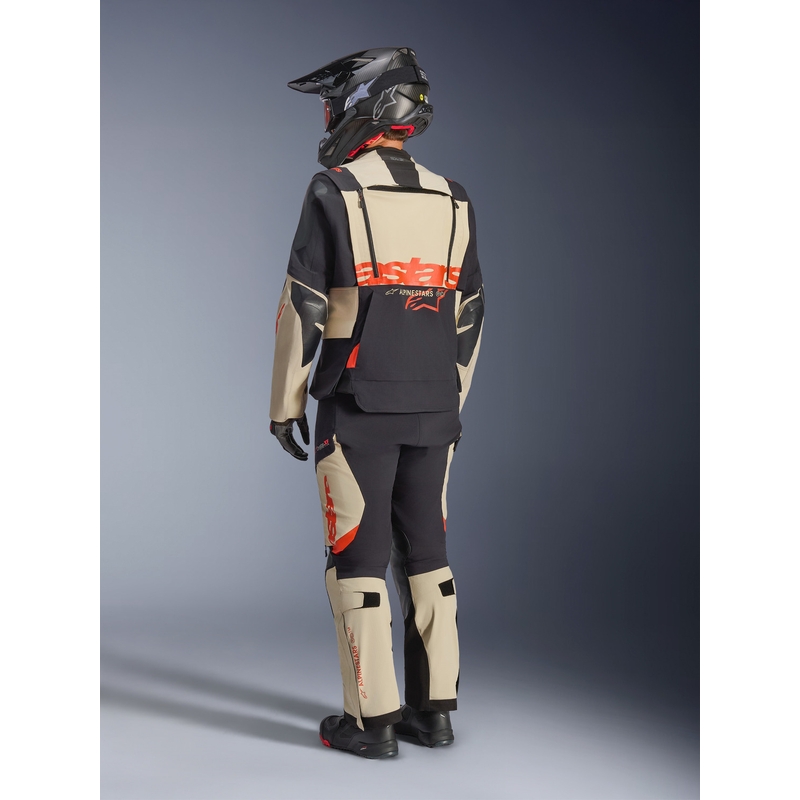 Motorcykeljakke Alpinestars Halo PRO Drystar XF Cremefarvet/Sort/Rød