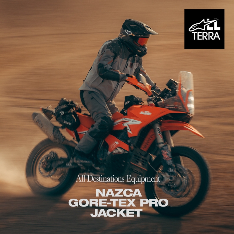 Alpinestars Nazca 3L Gore-Tex PRO motorcykeljakke mørkegrå-lysegrå