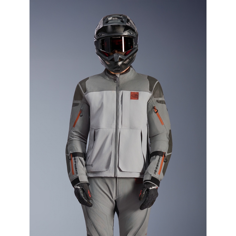 Alpinestars Nazca 3L Gore-Tex PRO motorcykeljakke mørkegrå-lysegrå