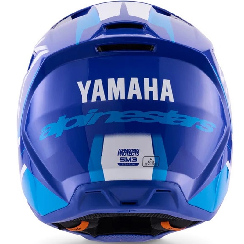 Børne motocross hjelm Alpinestars S-M3 YAMAHA kollektion blå-hvid
