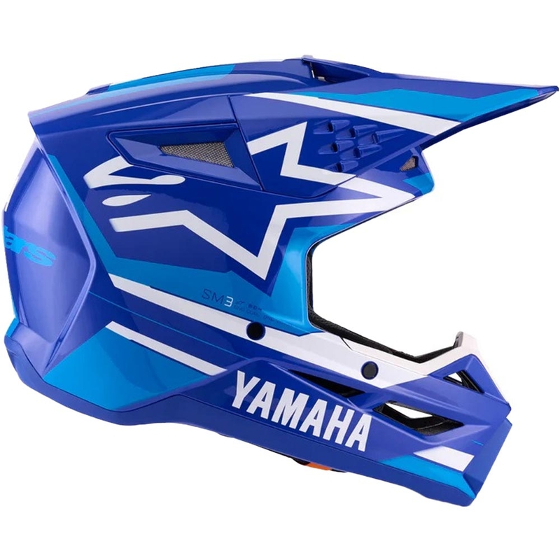 Børne motocross hjelm Alpinestars S-M3 YAMAHA kollektion blå-hvid