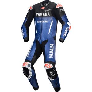 Heldelt læder motorcykeldragt Alpinestars GP-R7 YAMAHA GYTR TECH-AIR kollektion kompatibel blå-sort-hvid-rød
