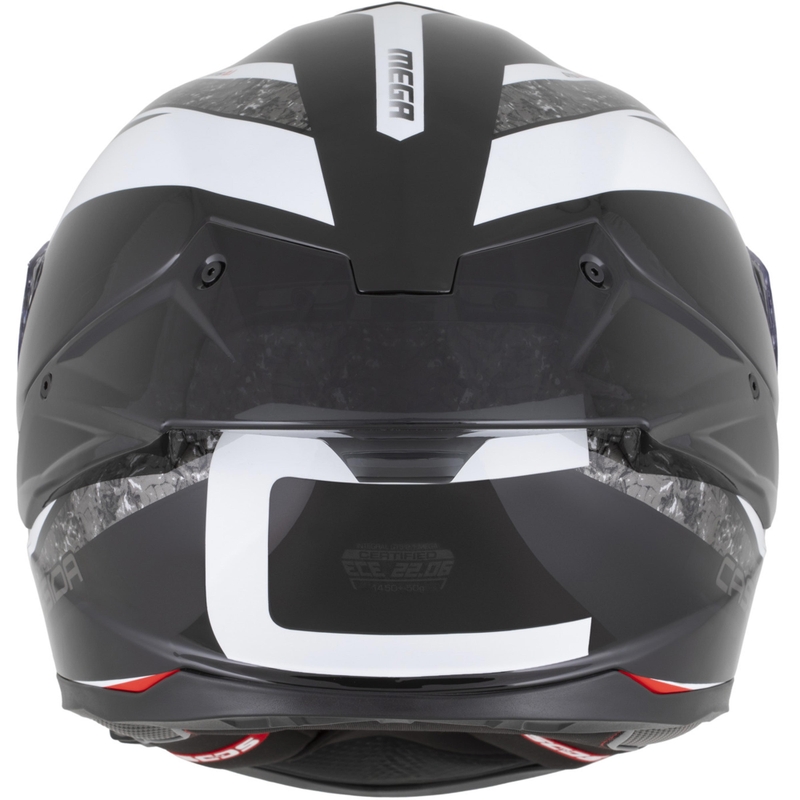 Cassida Integral GTS 2.1 Mega fullface motorcykelhjelm sort-hvid-rød