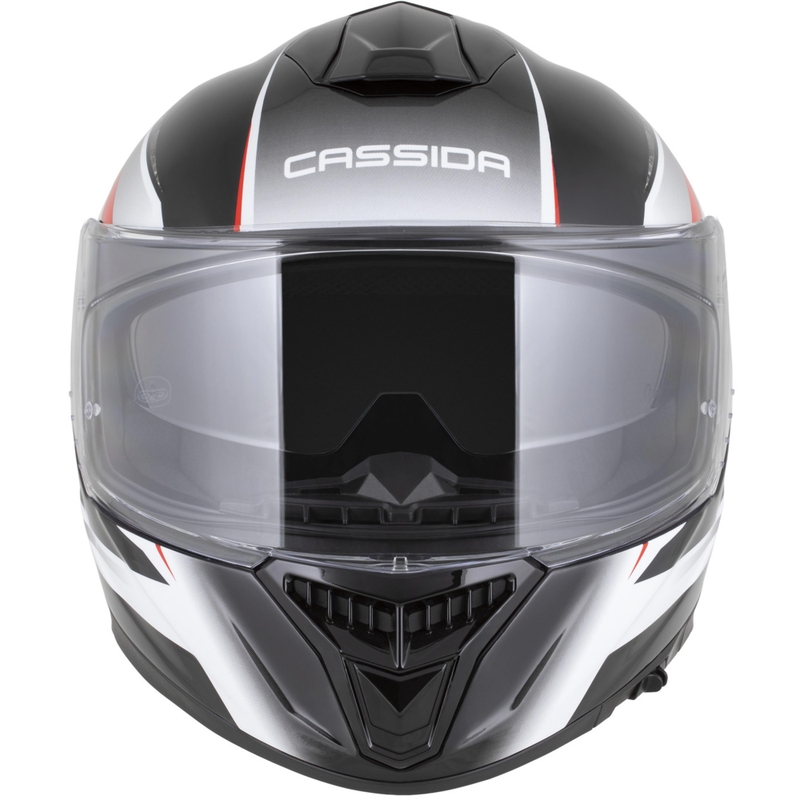 Cassida Integral GTS 2.1 Mega fullface motorcykelhjelm sort-hvid-rød