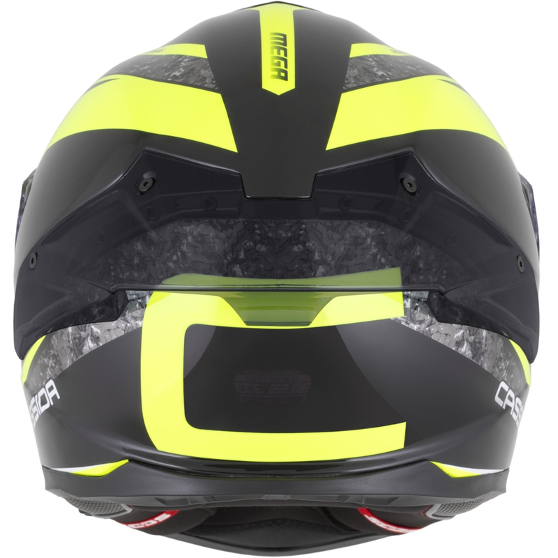 Cassida Integral GTS 2.1 Mega fullface motorcykelhjelm sort-fluo gul-hvid
