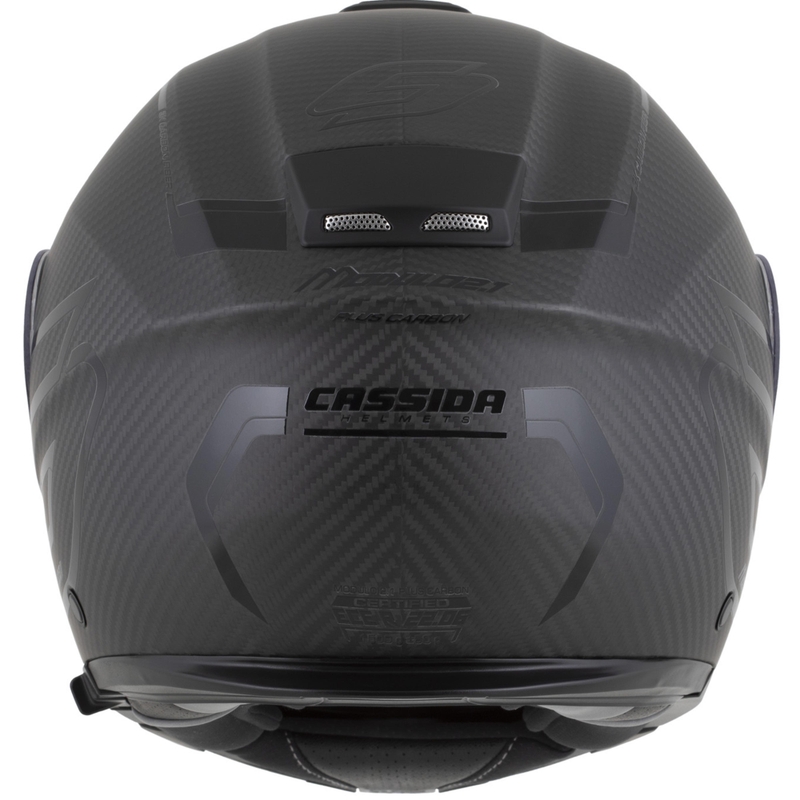 Flip-up motorcykelhjelm Cassida Modulo 2.1 Plus Carbon BlackOut matsort