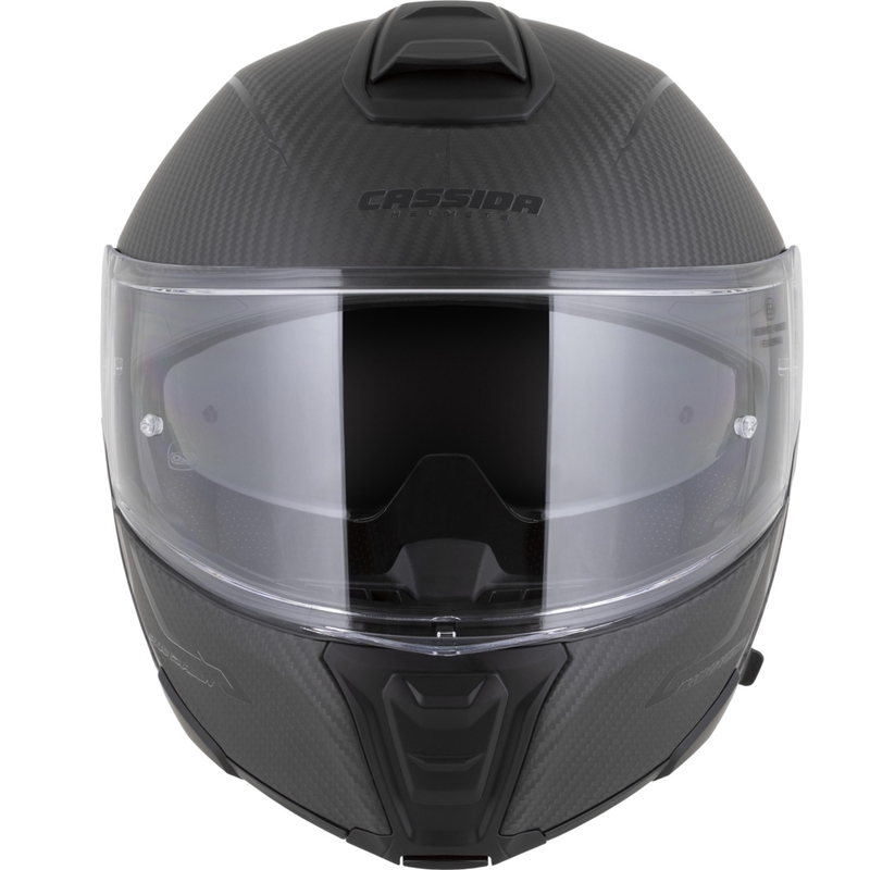 Flip-up motorcykelhjelm Cassida Modulo 2.1 Plus Carbon BlackOut matsort
