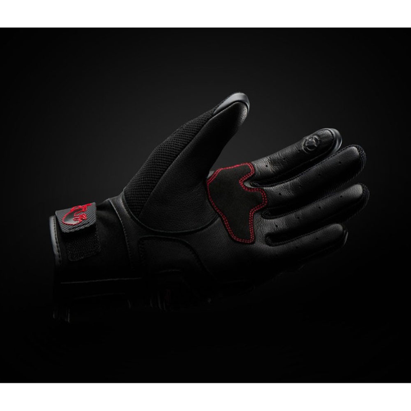 Furygan Volt EVO motorcykelhandsker sort-hvid-rød