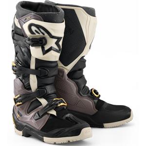 Motorcykelstøvler Alpinestars TECH 7 Enduro Drystar, Sort/Mørkegrå/Guld