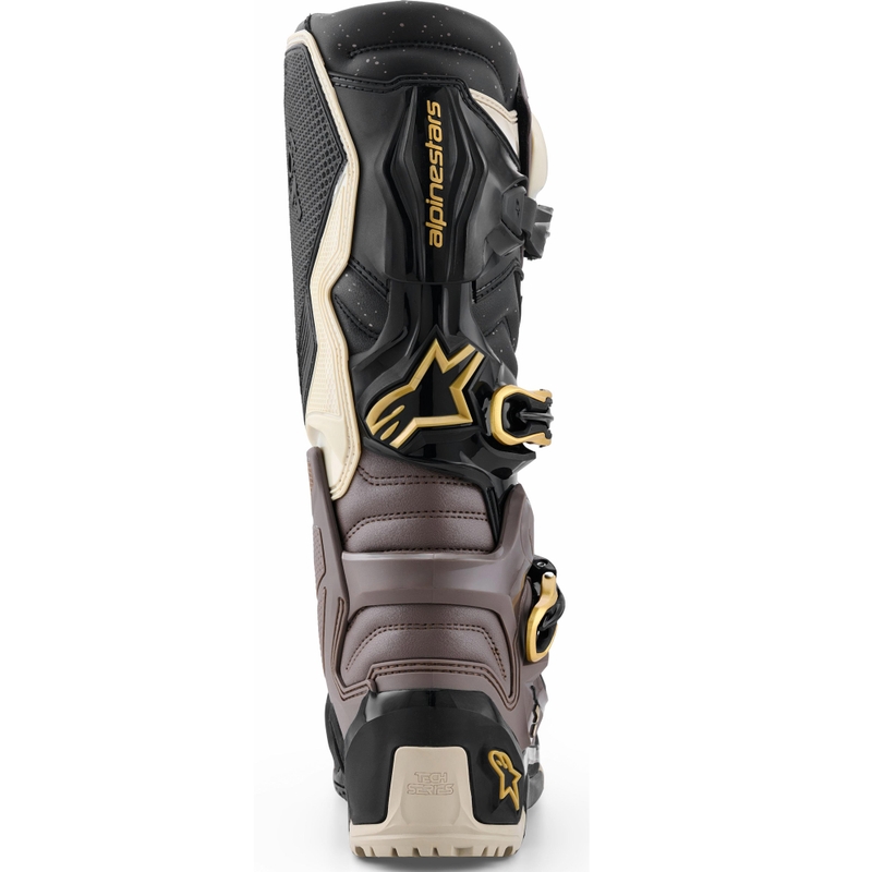 Motorcykelstøvler Alpinestars TECH 7 Enduro Drystar, Sort/Mørkegrå/Guld