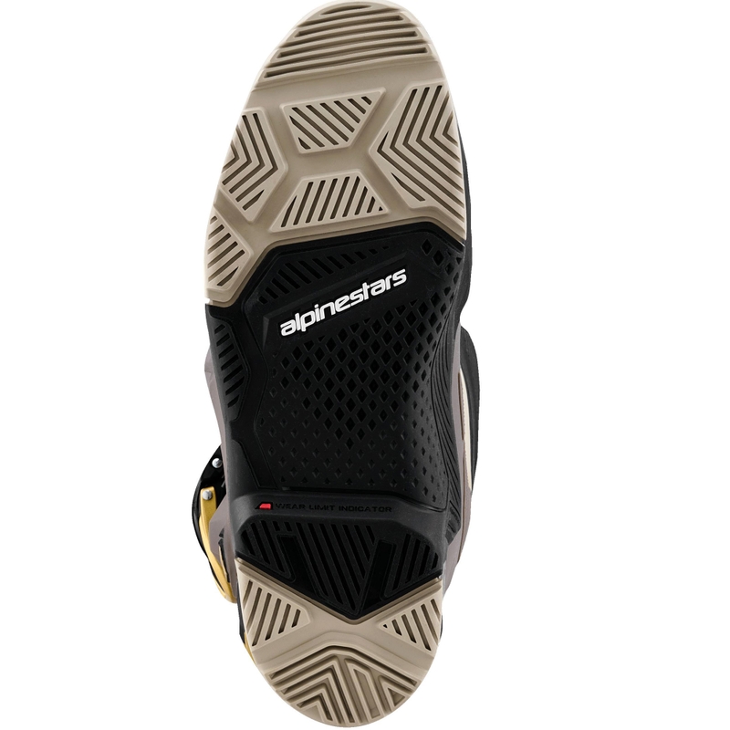 Motorcykelstøvler Alpinestars TECH 7 Enduro Drystar, Sort/Mørkegrå/Guld