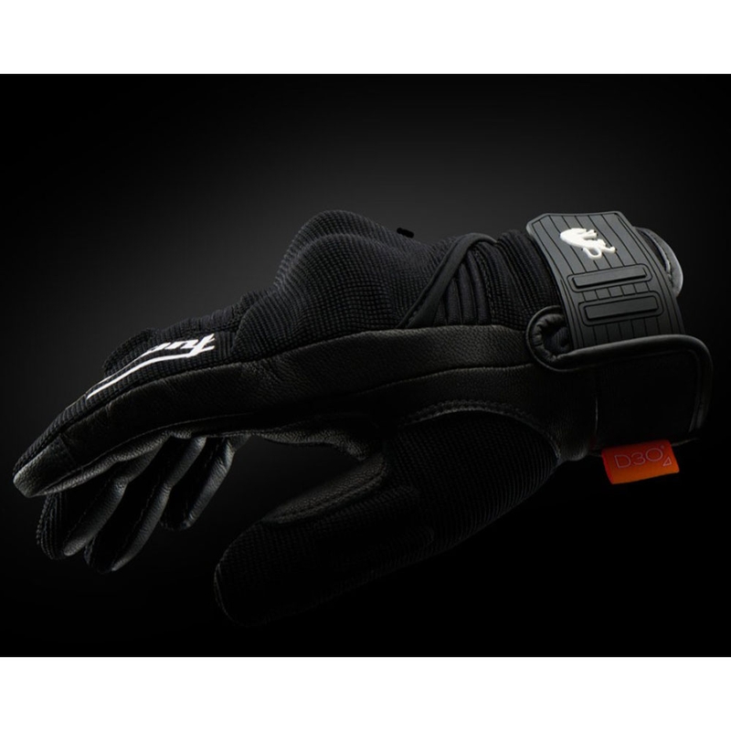 Furygan Jet Neon D3O® Evo dame motorcykelhandsker sort-hvid